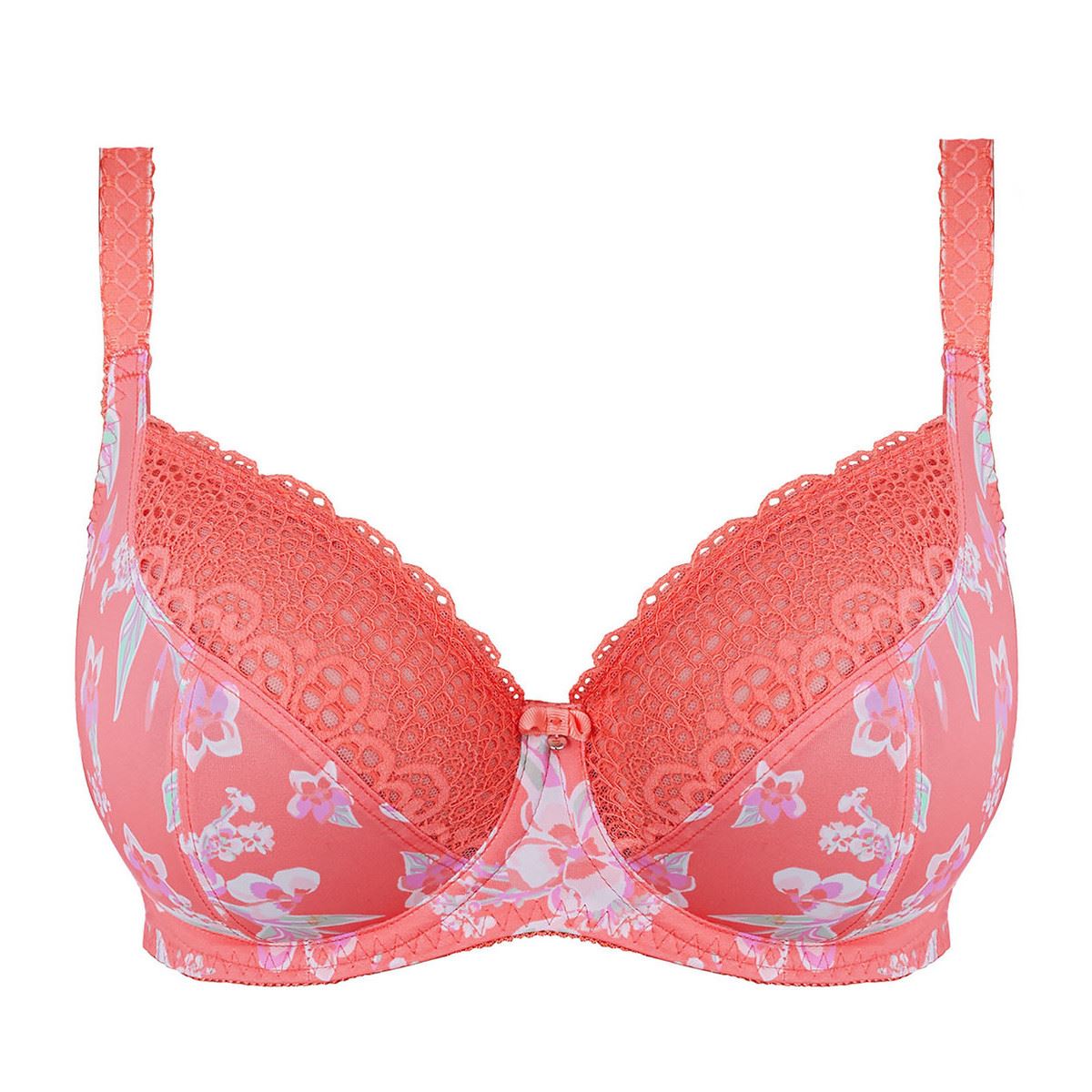 Freya Erin Plunge Bra - Hot Coral