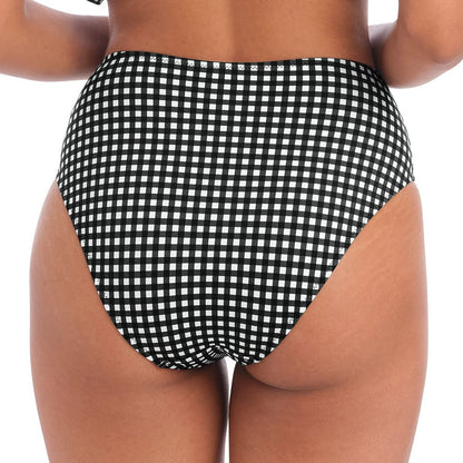 Freya Check In High Waist Bikini Brief - Monochrome Freya Swimwear