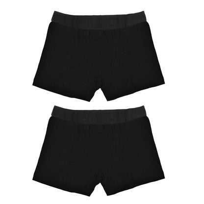 Wolf and Harte Mens Bamboo Rich Trunks (2 Pack) - Black
