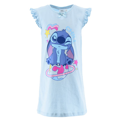 Girls Lilo and Stitch 'Chill' Nightdress - Blue