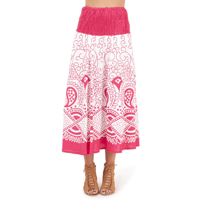 Pistachio Swirl Print Dress/Skirt - Pink