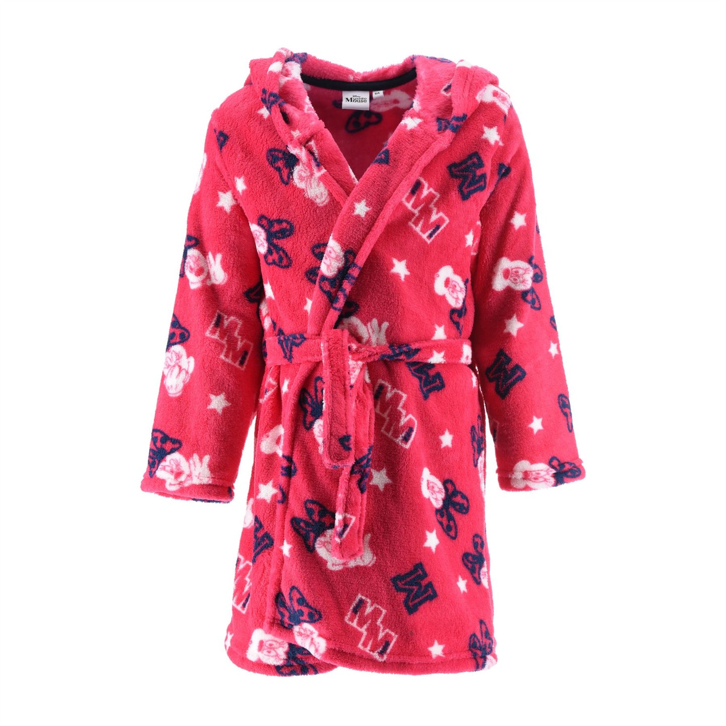 Minnie Mouse Kids Fleece 'M' Robe - Fushia