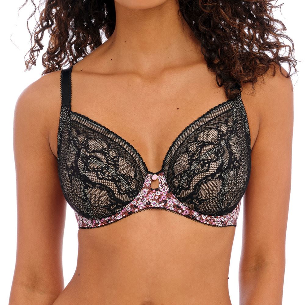 Freya Infinity Fields Plunge Bra - Black