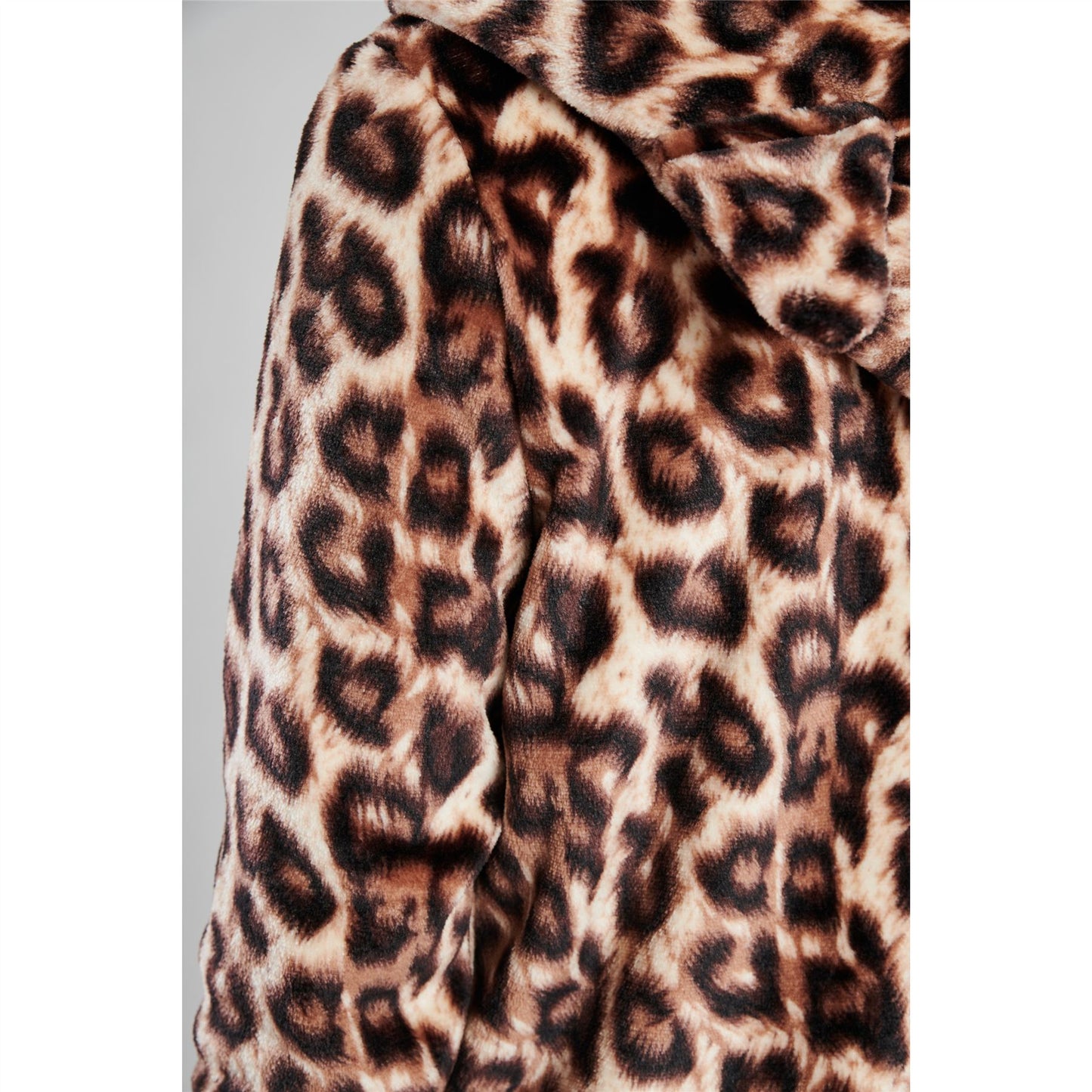 Loungeable Womens Fleece Romper Onesie - Leopard