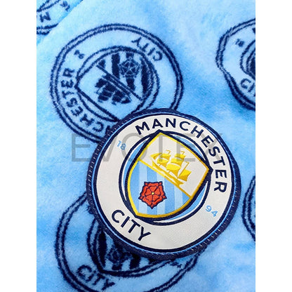 Kids Manchester City Fleece Hooded Robe