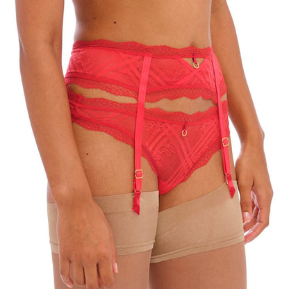 Freya Fatale Suspender Belt - Chilli Red