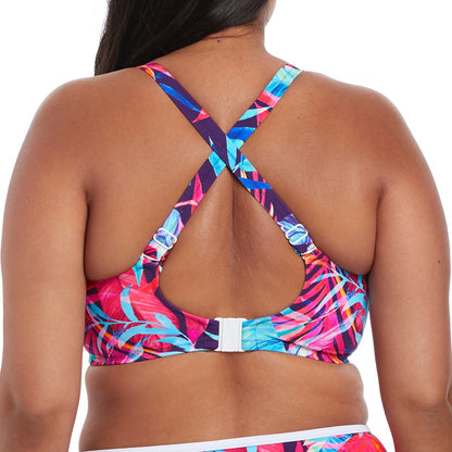 Elomi Paradise Palm Multiway Plunge Bikini Top - Ink