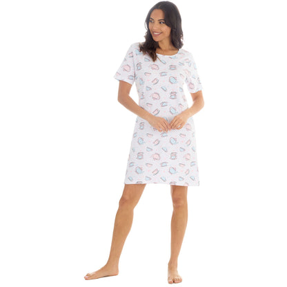 Forever Dreaming Teatime Womens Nightdress - White/Multi