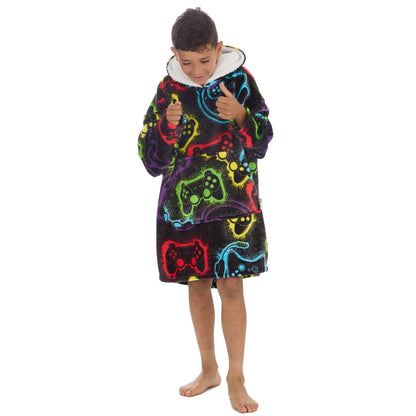 Huggable Hoodie Kids Fleece Oversized Hoodie - Gaming