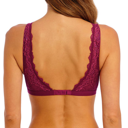 Wacoal Lace Perfection Bralette - Red Plum