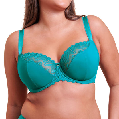 Curvy Kate Wild One Balcony Bra - Teal Blue Curvy Kate
