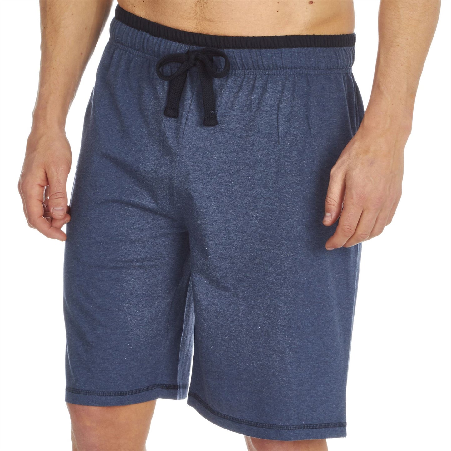 Cargo Bay Mens V Neck Top/Short Pyjamas - Denim/Navy