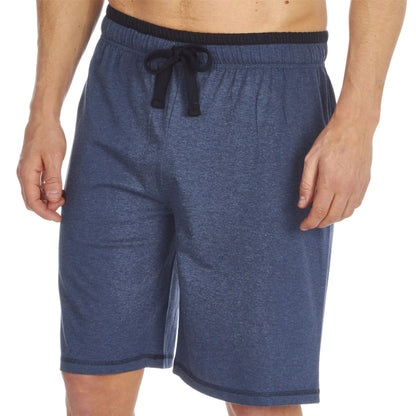 Cargo Bay Mens V Neck Top/Short Pyjamas - Denim/Navy