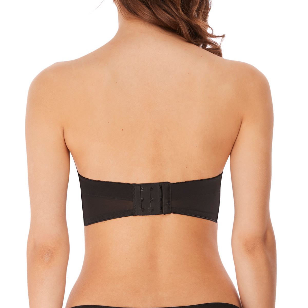 Freya Cameo Deco Strapless Moulded Bra - Black