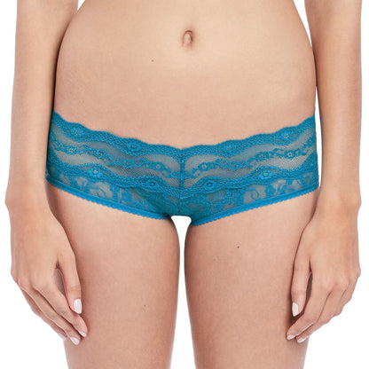 B.Tempt'd Lace Kiss Hipster Brief - Mykonos Blue
