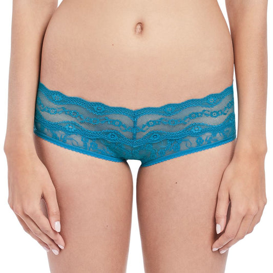 B.Tempt'd Lace Kiss Hipster Brief - Mykonos Blue