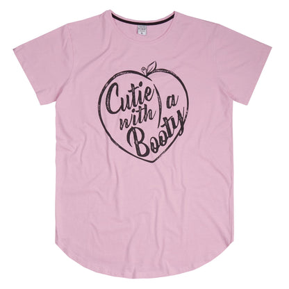 Forever Dreaming 'Cutie With A Booty' Frill Nightdress - Pink