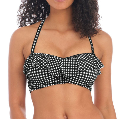 Freya Check In Bandeau Bikini Top - Monochrome Freya Swimwear