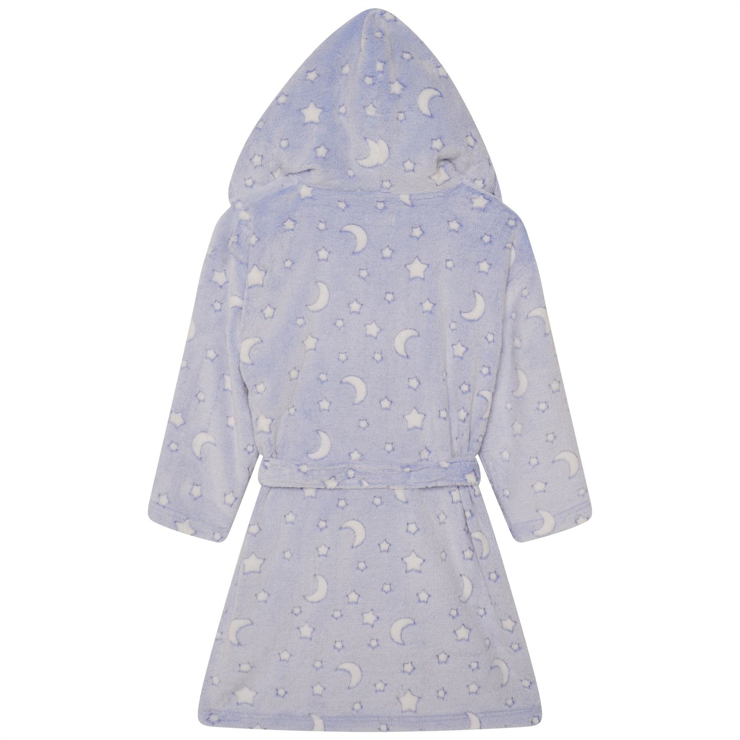 Nifty Kids Moon/Stars Fleece Robe - Blue