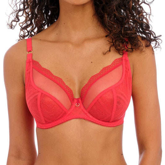 Freya Fatale Plunge Bra - Chilli Red