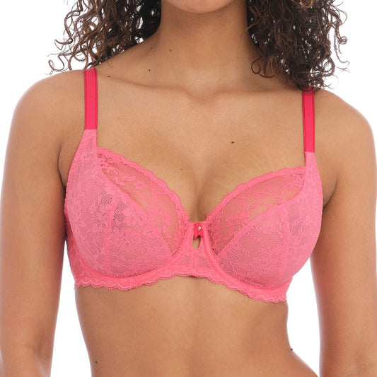 Freya Offbeat Plunge Bra - Pink