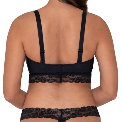 Curvy Kate Twice the Fun Reversible Bralette - Black/Pink