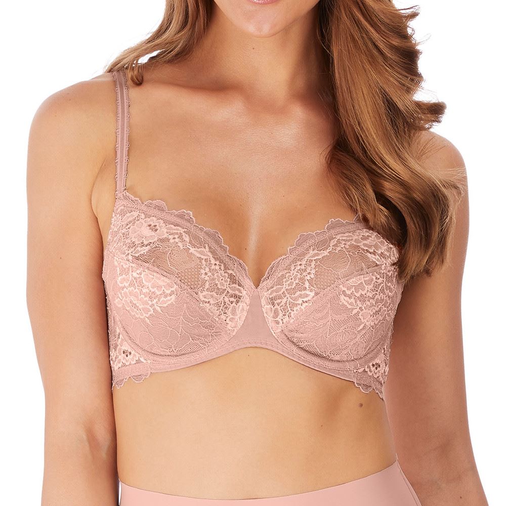 Wacoal Lace Perfection Average Wire Bra - Rose Mist
