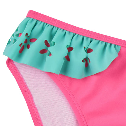 Red Melon Girls Laser Cut Floral Bikini Set (7-13 Years)