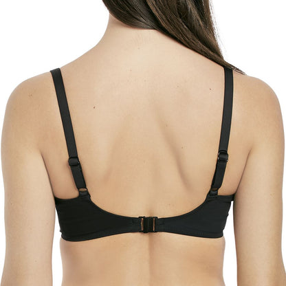Fantasie Sainte Maxime Moulded Bikini Top - Black/Cream