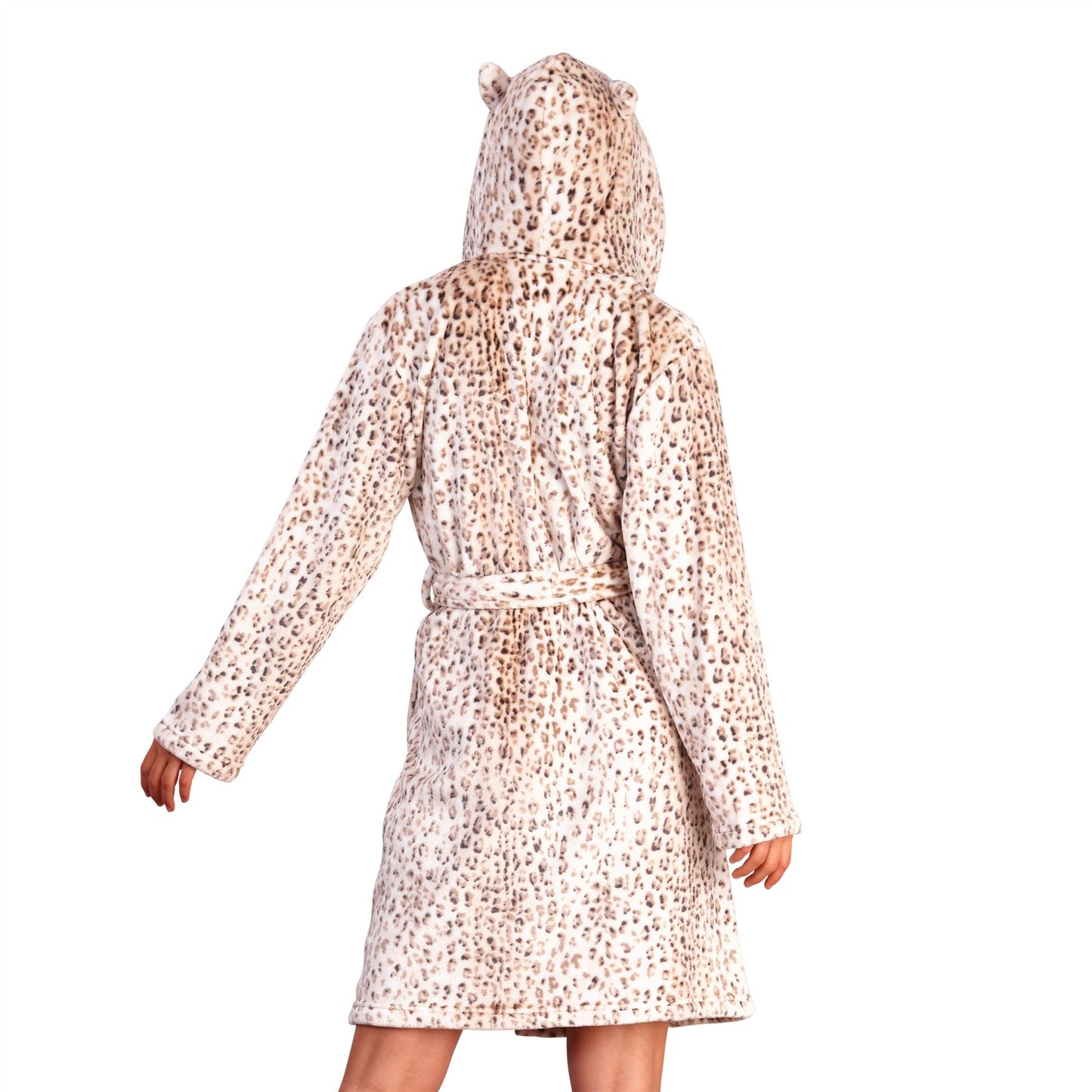 Loungeable Womens Luxury Leopard Print Robe