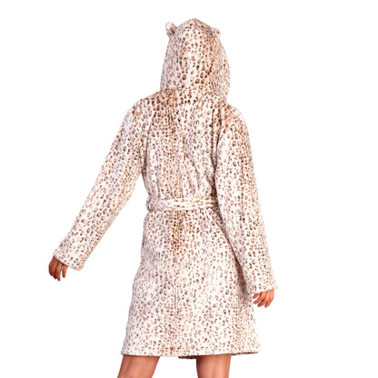 Loungeable Womens Luxury Leopard Print Robe