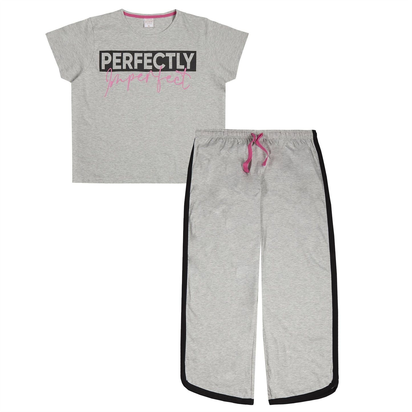 Forever Dreaming Womens 'Perfectly Imperfect' Pyjama Set - Grey