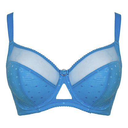 Curvy Kate Victory Polka Balcony Bra - Blue
