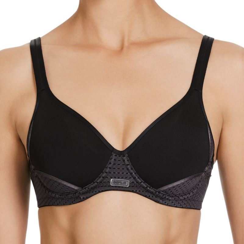 Berlei Electrify Mesh Padded Sports Bra - Black