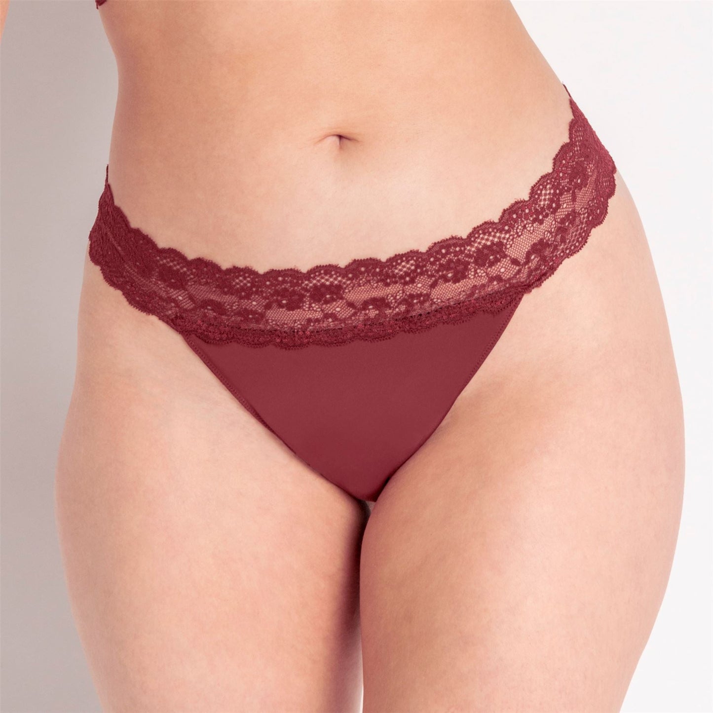 Curvy Kate Twice The Fun Reversible Thong - Oxblood/Black Curvy Kate
