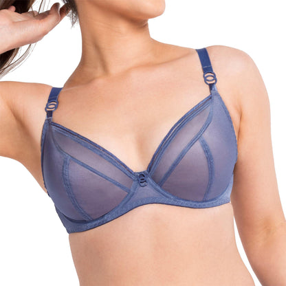 Curvy Kate Lifestyle Plunge Bra - Slate Blue