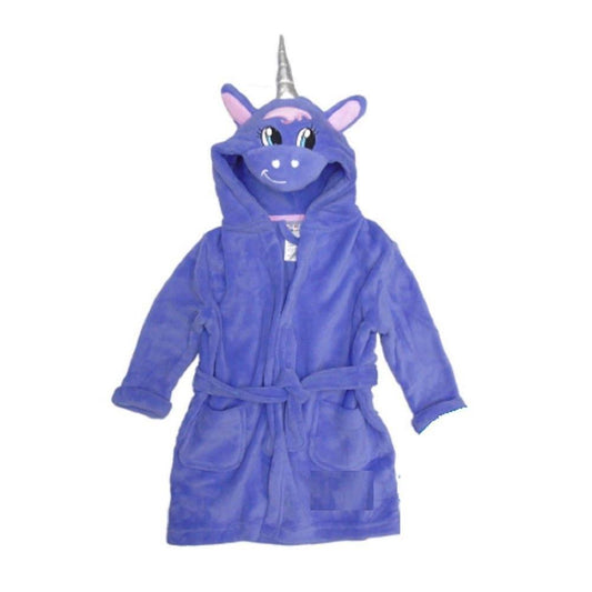 Animal Crazy Kids Unicorn Robe - Lilac