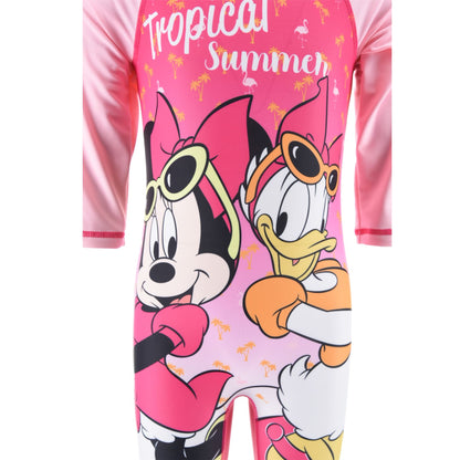Girls Minnie Mouse 'Tropical Summer' UV40+ Sunsafe - Pink