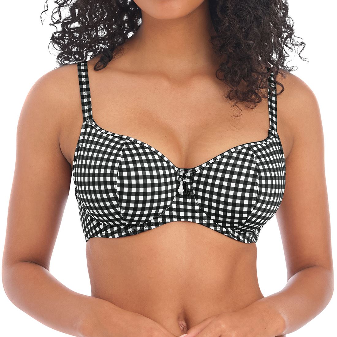 Freya Check In Sweetheart Bikini Top - Monochrome Freya Swimwear