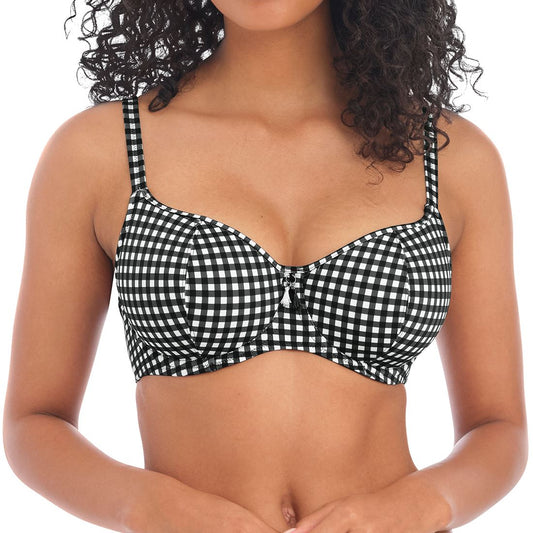 Freya Check In Sweetheart Bikini Top - Monochrome Freya Swimwear