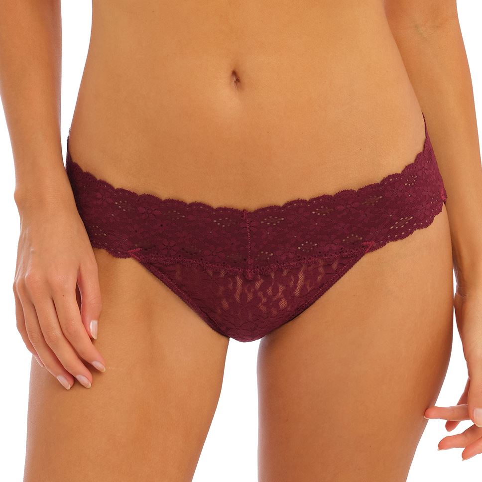 Wacoal Halo Lace Brief - Zinfandel