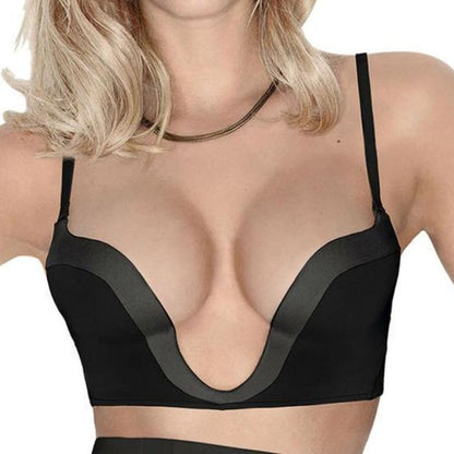 Wonderbra Ultimate Silhouette Plunge Bra - Black Wonderbra