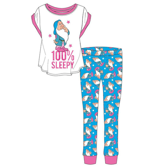 Womens Snow White '100% Sleepy' Pyjama Set