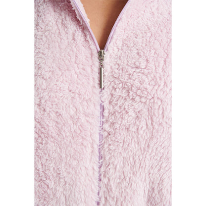 Loungeable Womens Sherpa Fleece Romper Onesie With XL Ears - Lilac
