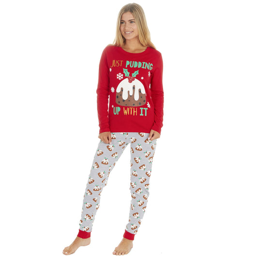 PJ's Womens 'Just Pudding Up With It' Pyjama Set