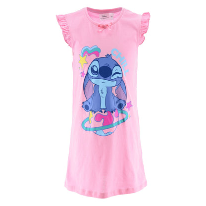Girls Lilo and Stitch 'Chill' Nightdress - Pink