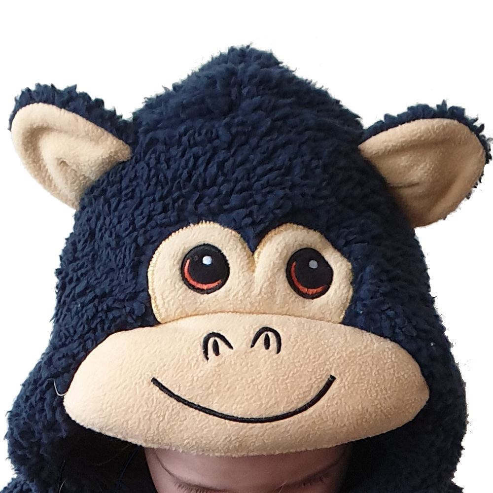 Animal Crazy Kids Gorilla Costume Onesie - Navy