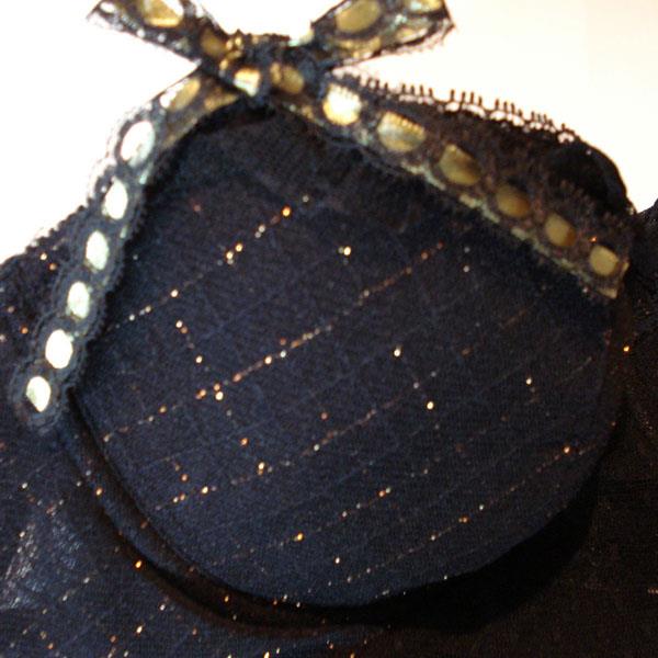 Sunburst Gold Thread Cami Suspender Set