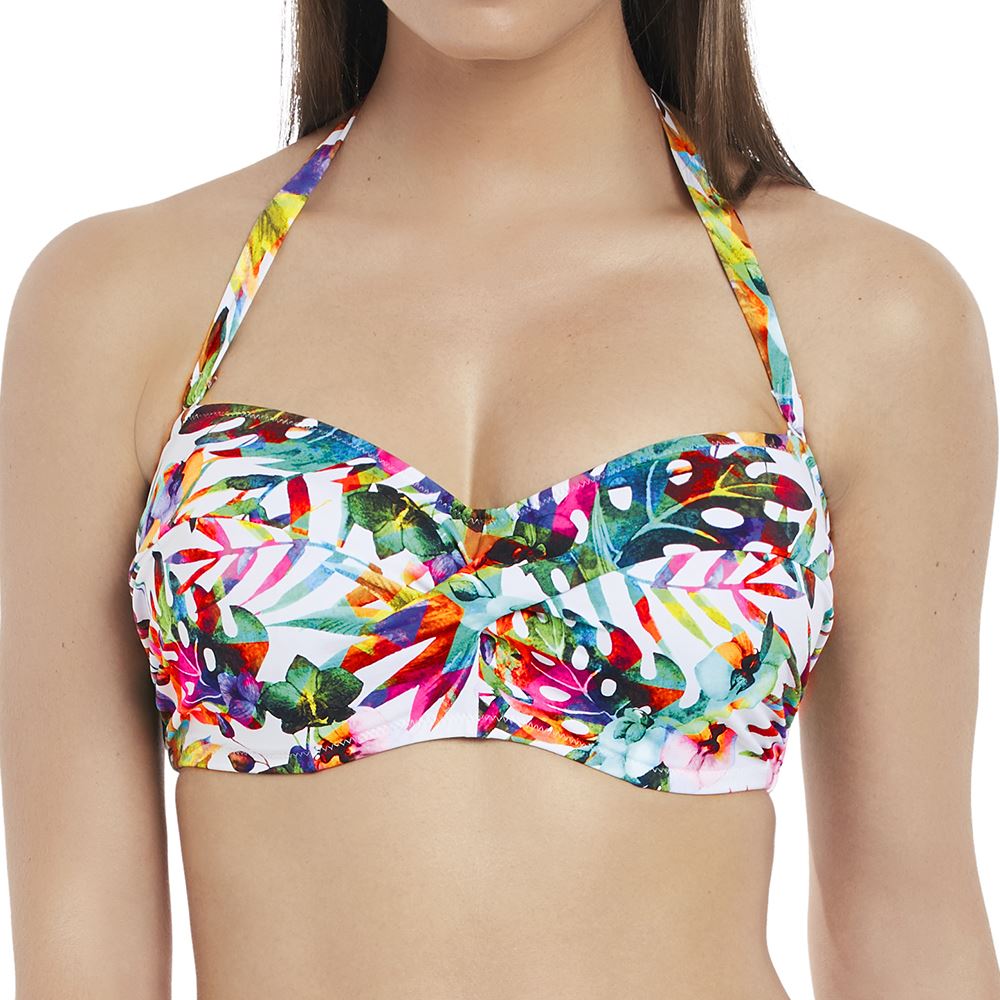 Fantasie Margarita Island Twist Bandeau Bikini Top - Multi Fantasie Swimwear