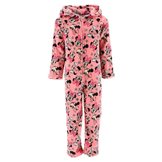 Minnie Mouse Kids Fleece Bow Onesie Pink